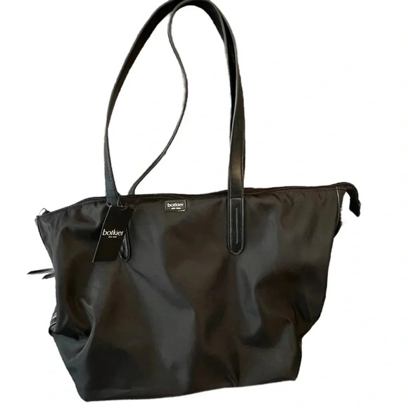 NWT Botkier New York Bond Black Nylon Tote Bag, Black - Picture 7 of 14